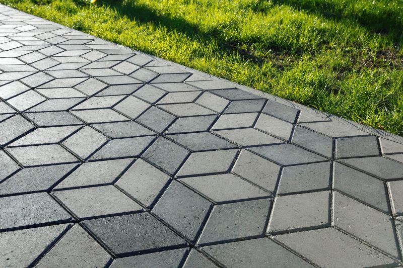 Modern paver patio design